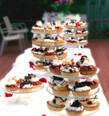Party dessert spread from Elijah's bakery