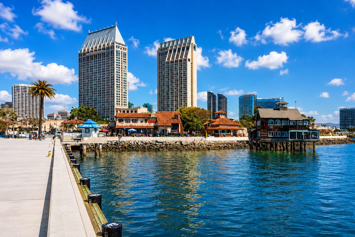 San Diego waterfront and skyline